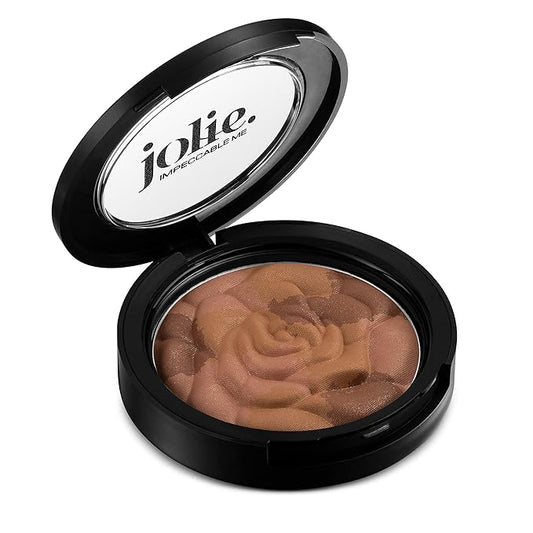Jolie Blush Bouquet - Mosaic Rose Pressed Cheek Color -Multi-tasking - Shape, Bronze & Highlight Face - Cruelty Free (Maple Leaf)-VivaGrace Women