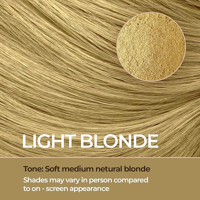 Keratin Hair Fibers for Men & Women - Fill In Fine or Thinning Hair, Instantly Thicker, Fuller Looking Hair (Light Blonde 30g)-VivaGrace Women