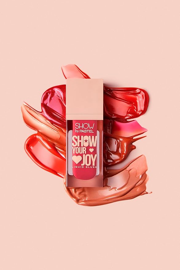 Show Your Joy Liquid Blush 56 | Orange | Dewy Finish | Natural Looking | Clean Beauty | Moisturize The Skin Up to 24 Hours | Cruelty-Free | Natural and Fresh Looking | 0.141 fl.oz.-VivaGrace Women