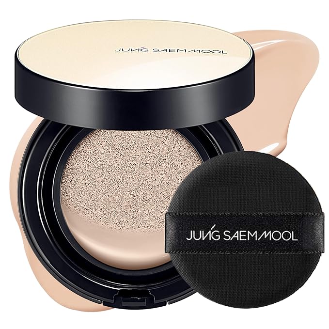 [JUNGSAEMMOOL OFFICIAL] Essential Skin Nuder Cushion (06 Pink Light) | Refill Not Included | Natural Finish | SPF50 Broad Spectrum | Makeup Artist Brand | Cream Foundation-VivaGrace Women