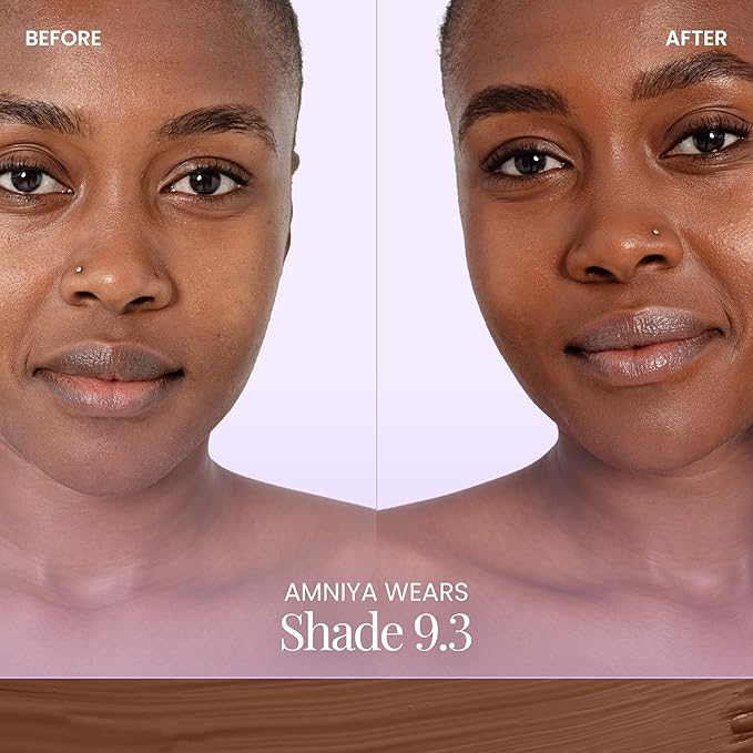 Naked Sundays BeautyScreen™ SPF 50 Mineral Peptide Foundation Tint – 2-in-1 Skin Tint & Mineral Sunscreen | Radiant, Buildable Coverage, Acne-Safe, Infused with Peptides (9.3 Rich Deep, 1.01 oz)-VivaGrace Women