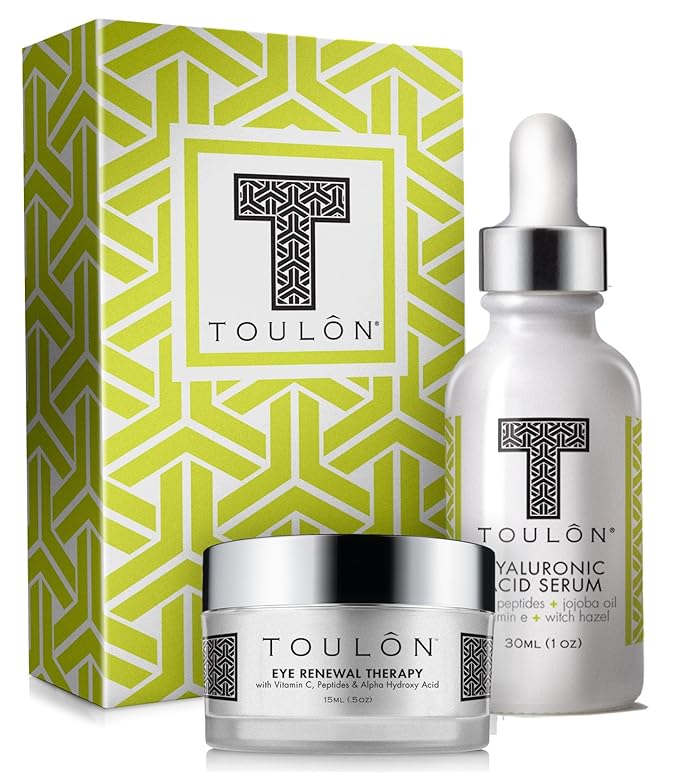 Hyaluronic Acid Anti Aging Skin Care Kits; Women Beauty Set: Hyaluronic Acid Serum and Eye Cream for Dark Circles & Puffiness; Perfect Present for Women and Men: Natural Skin Care Kit-VivaGrace Women
