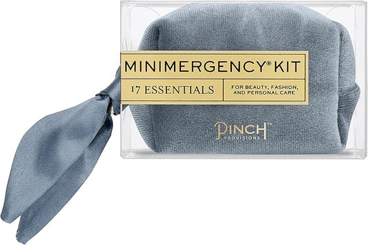 Pinch Provisions Velvet Minimergency Kit, for Her, Includes 17 Must-Have Emergency Essential Items, Compact, Multi-Functional Pouch, Gift for Parties and Birthdays-VivaGrace Women
