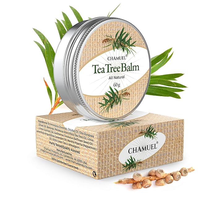 Tea Tree Oil Balm -100% All Natural | Great Cream for Soothing Irritations like Rashes, Insect Bites, Folliculitis, Acne, Itches, Dry Heels, Cuticles, Saddle Sores and more!-VivaGrace Women