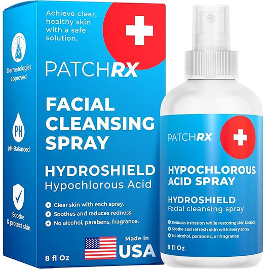 Hypochlorous Acid Spray (8oz, Reduces Acne), Targets Bacteria - HOCL Facial Cleanser Acne Spray for Face, Body, Eczema, Pimples, Breakouts & Overall Skin Recovery (Reduces Redness)-VivaGrace Women