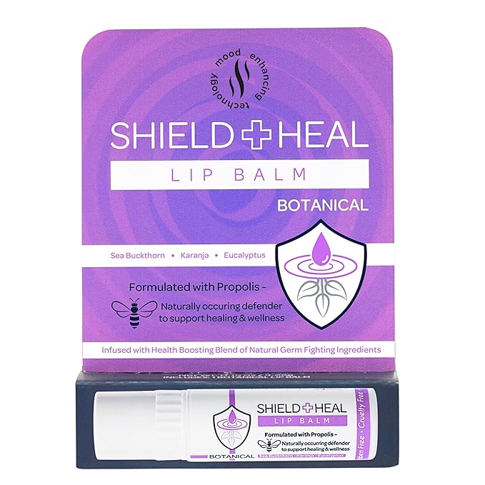 Botanical Lip Balm with Aromachology, Mood-Boosting Fragrance Technology, Soothes Chapped Lips & Relieves Dryness, Silky Smooth Texture Warms on Contact-VivaGrace Women