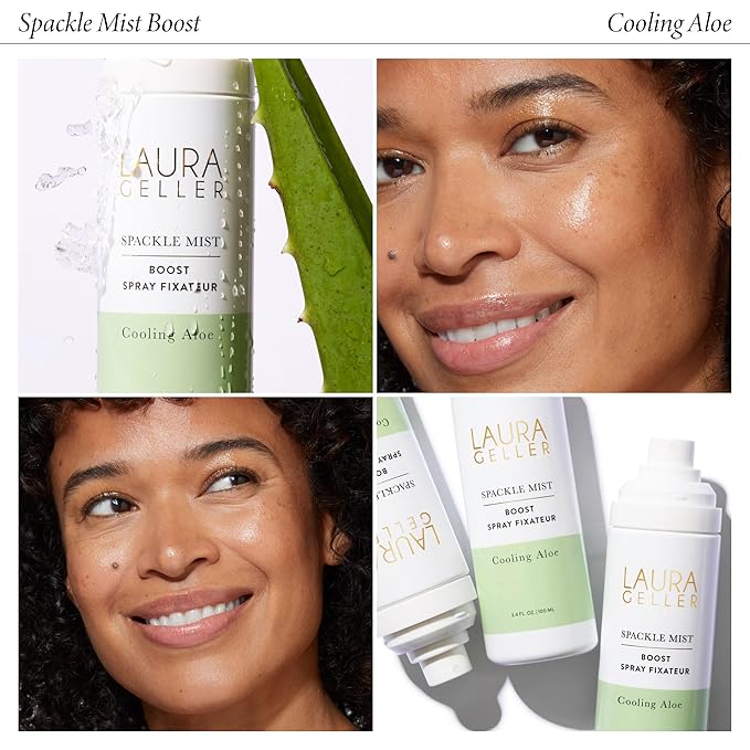 LAURA GELLER NEW YORK Spackle Mist Boost with Cooling Aloe - Long-Lasting Dewy Skin Makeup Setting Spray-VivaGrace Women