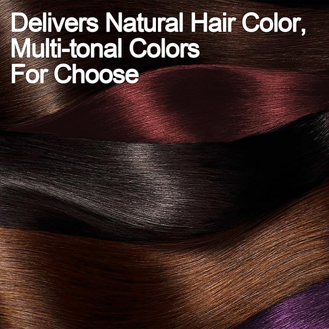 Hair Dye Shampoo, Gray Hair Coverage Dye Shampoo, Hair Color Shampoo for All Hair Types, Champu Para Canas, Suitable for Home and Salon (Black)-VivaGrace Women