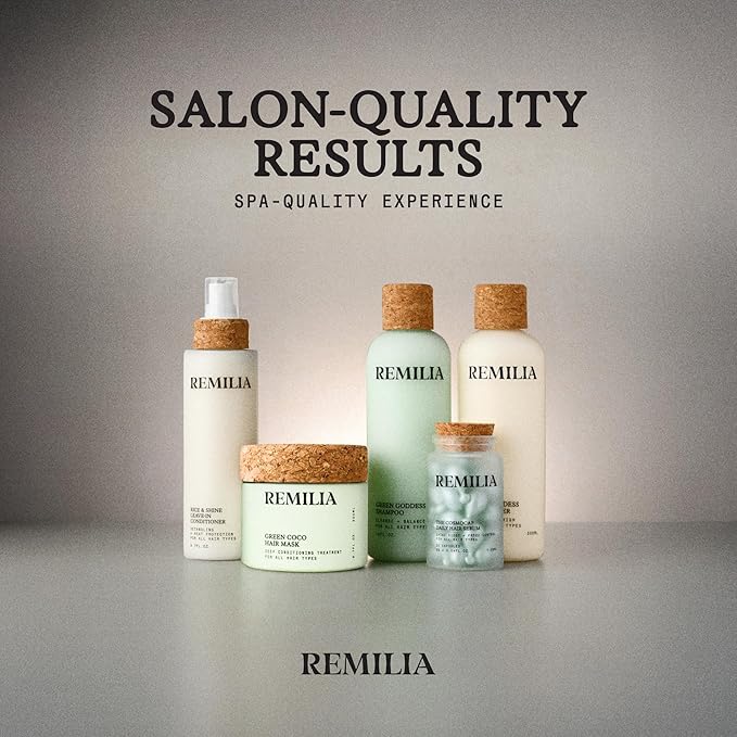 Remilia Hair Mask for Damaged Hair - Rice Protein Treatment - Deep Conditioning Mask, Volumizing & Repairing, Vegan, Made in USA 6.7 fl oz-VivaGrace Women