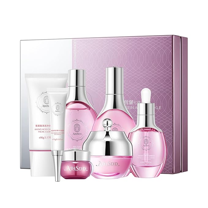 Hyaluronic Acid Anti Aging Skin Care Set Daily Skincare Kit For Women Gift Set 7 Pieces Women Beauty Set-VivaGrace Women