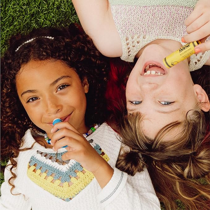 Poppy & Pout Kids Jumbo Lip Balm | All Natural Lip Balms & Moisturizers | Hydrates with Beeswax, Vitamin E, Organic Coconut Oil | Cruelty-Free | Lip Balm in Recyclable Cardboard Tube (Banana Fanna)-VivaGrace Women