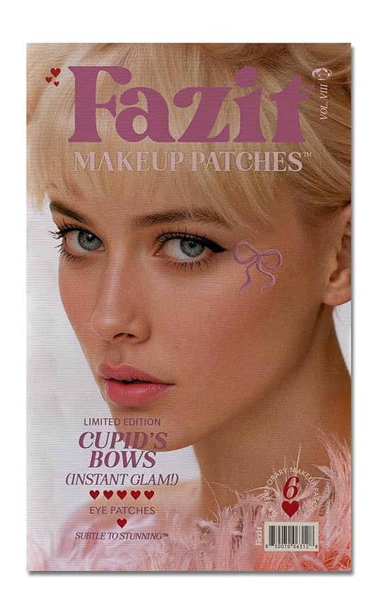 Fazit Makeup Patches - Face Makeup Patches - Beauty Face Makeup - Cupid's Bows - Waterproof Bow Speckles - Temporary Face Cupid's Bows For Women - 6 count-VivaGrace Women
