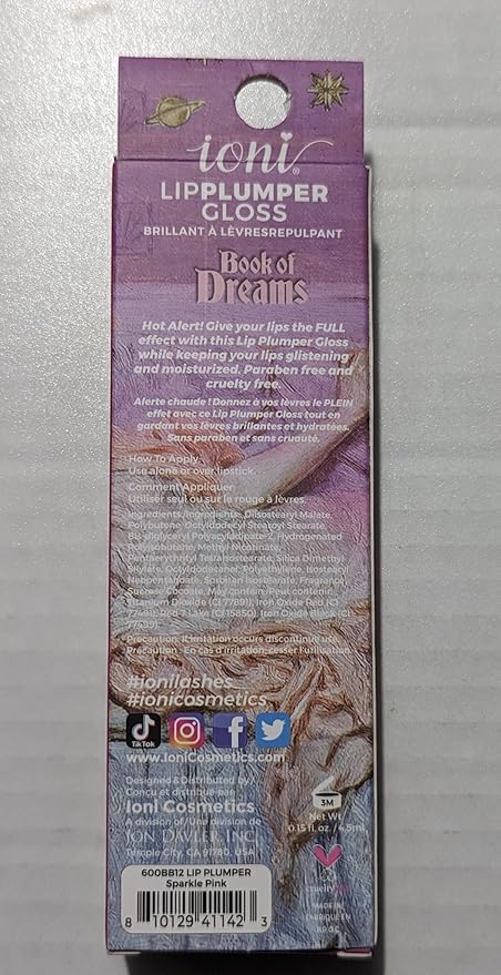 IONI LIP PLUMPER SPARKLE PINK GLOSS-VivaGrace Women