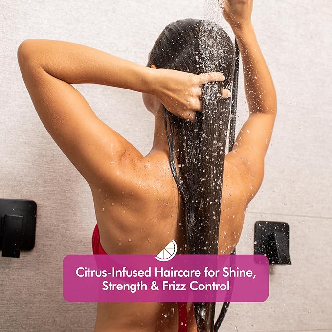 Vitamin B5 Shampoo & Conditioner Bar Set Bundle – Citrus Essential Oils + Argan Oil – Volumizing, Nourishing & Strengthening – Sulfate & Paraben Free – 7.8oz-VivaGrace Women