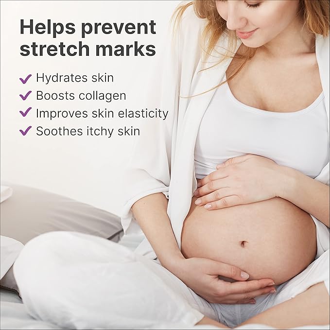 TriLASTIN Maternity Stretch Mark Cream for Pregnancy - 4 Oz (3-Pack) - Hypoallergenic & Paraben-Free Silicone Scar Cream & Shea Butter - Pregnancy Must Haves-VivaGrace Women