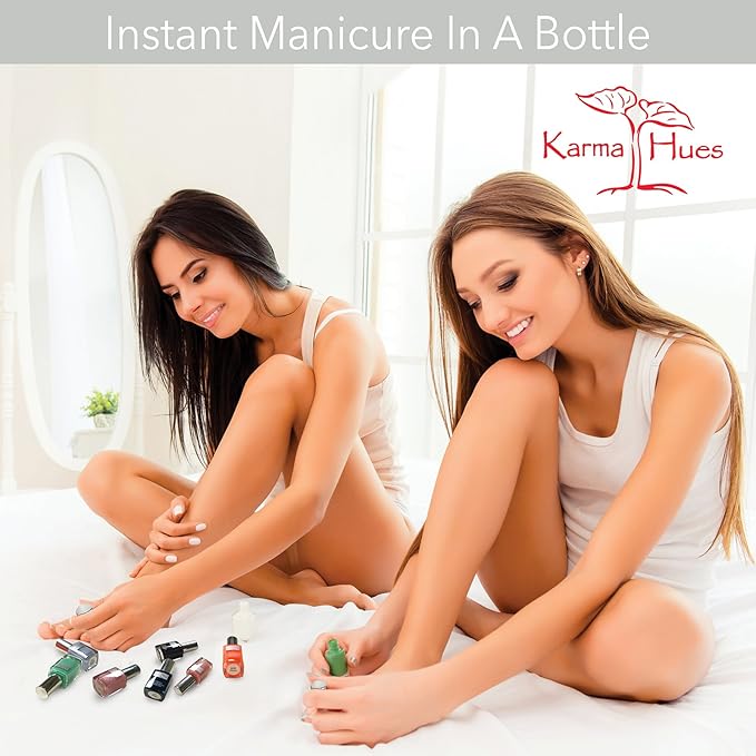 Karma Naturals Nail Polish – Non-Toxic, Vegan & Cruelty-Free (Berns Shade of Gray, 0.43 fl oz)