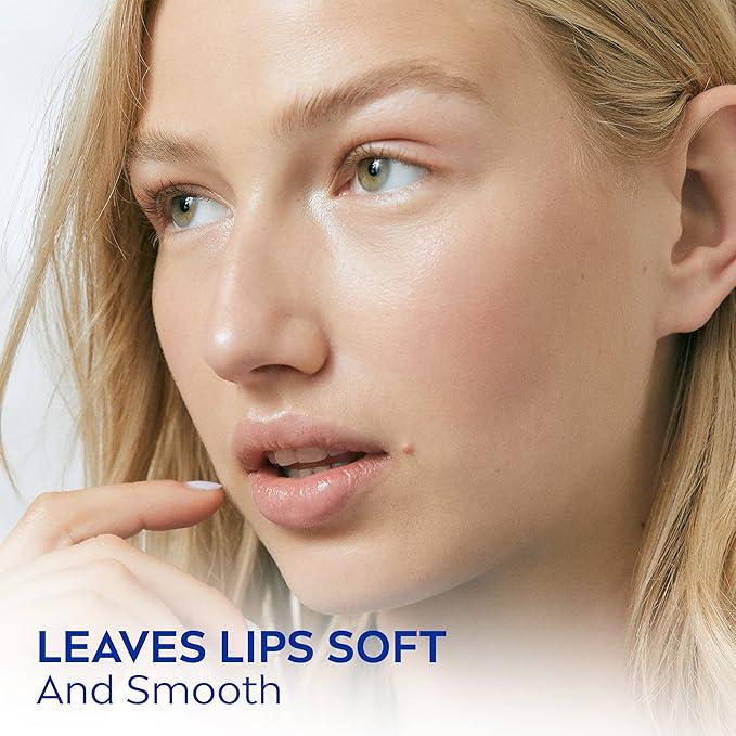 NIVEA Moisture Lip Care, Lip Balm Stick with Shea Butter, Jojoba Oil and Avocado Oil, 0.17 Oz, Pack of 4-VivaGrace Women