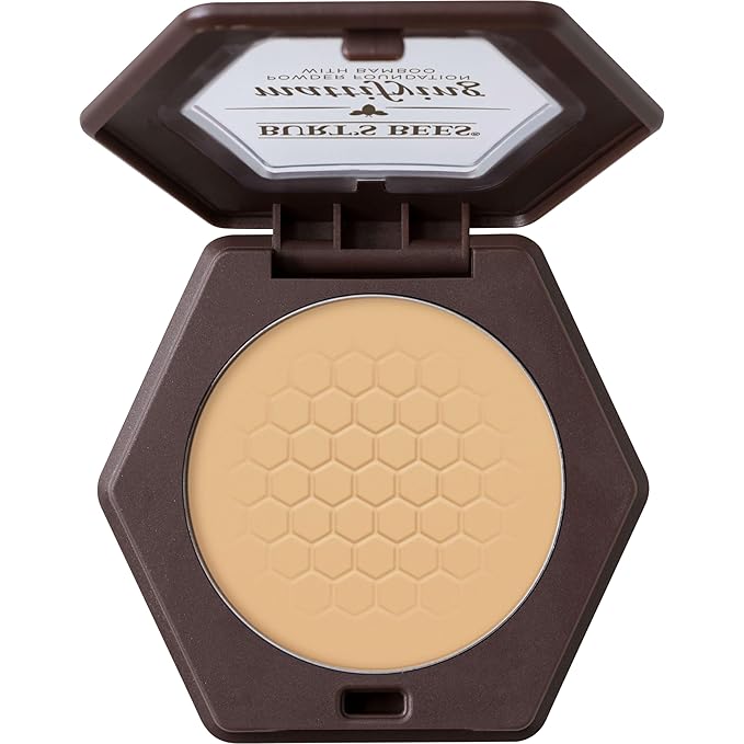 Burt’s Bees 100% Natural Origin Mattifying Powder Foundation, Vanilla, 0.3 Ounce, Packaging May Vary-VivaGrace Women