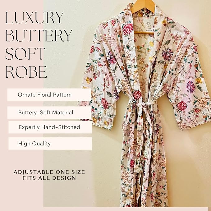 Spa Gift Set with Robe - 7 pc for New Mothers Postpartum Moms & Expecting- Luxurious Gift Set w Jasmine Candle Honey Lotion Coconut Oatmeal Body Scrub - All-Natural for Self-Care. Push present.-VivaGrace Women