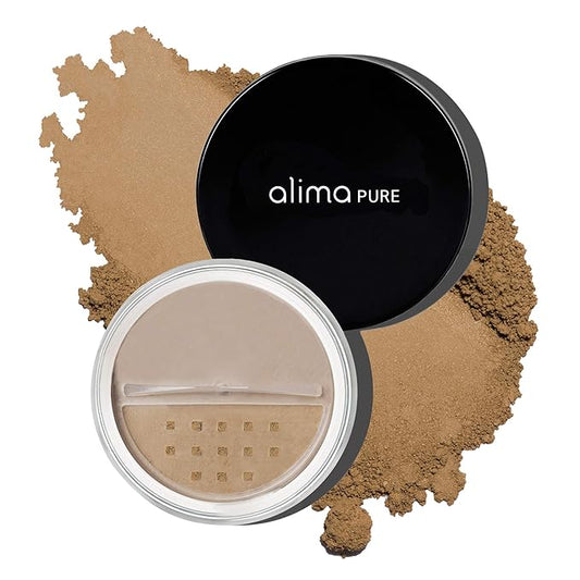 Alima Pure Matte Foundation Loose Mineral Powder Foundation Makeup, Loose Powder Makeup Oil Free Talc Free Powder, Natural Makeup Mineral Foundation Full Coverage Natural Foundation Powder .15 oz/4.5g-VivaGrace Women