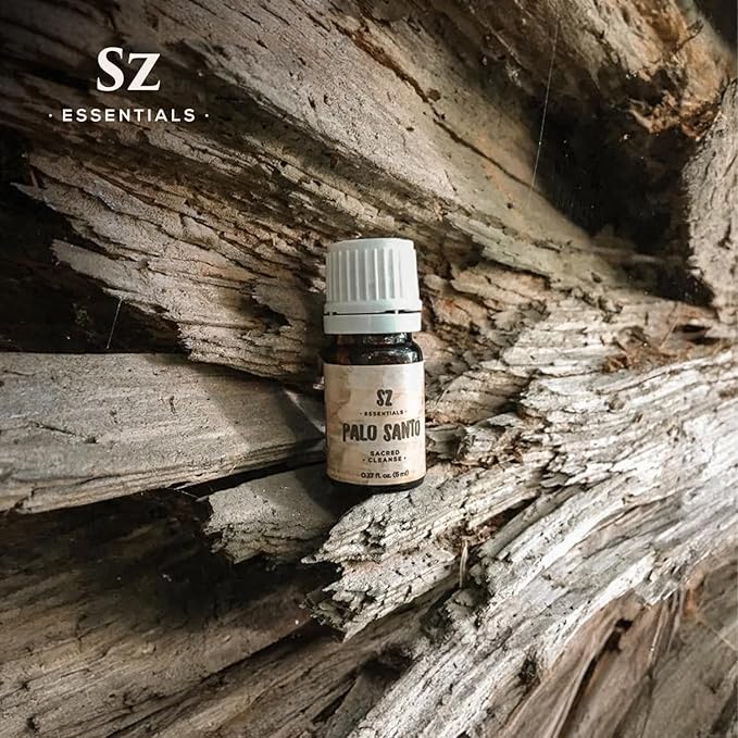 Palo Santo Essential Oil – 100% Pure – Ethically Sourced from Peru – Sacred Oil for Ritual Use, Spiritual Cleansing & Energy Clearing – Bursera graveolens – Vegan – 0.17 fl oz (5mL)-VivaGrace Women