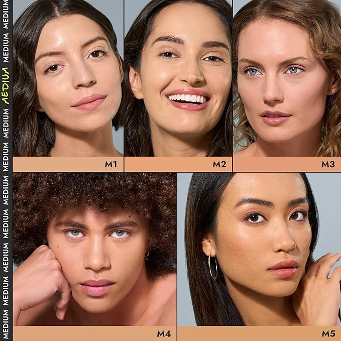 COVER FX Power Play Foundation - Shade M3 - Buildable Full Coverage - Waterproof Sweat-Proof Transfer-Proof - Natural Matte Finish - All Skin Types-VivaGrace Women