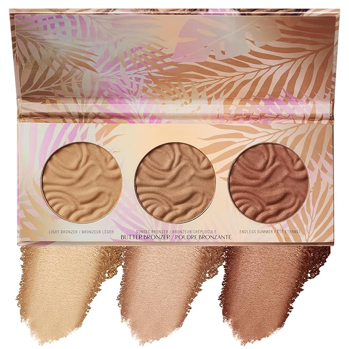 Physicians Formula Murumuru Butter Bronzer Face Makeup Palette Set, Includes Nourishing Butter Bronzer, Highlighter, Blush, Dermatologist Tested, Vegan & Cruelty-Free - Endless Summer Powder-VivaGrace Women