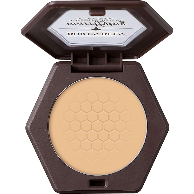 Burt’s Bees 100% Natural Mattifying Powder Foundation, Bare - 0.3 Ounce-VivaGrace Women
