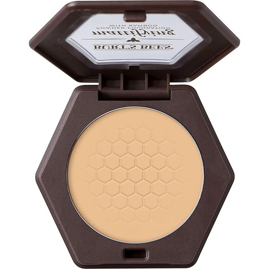 Burt’s Bees 100% Natural Mattifying Powder Foundation, Bare - 0.3 Ounce-VivaGrace Women