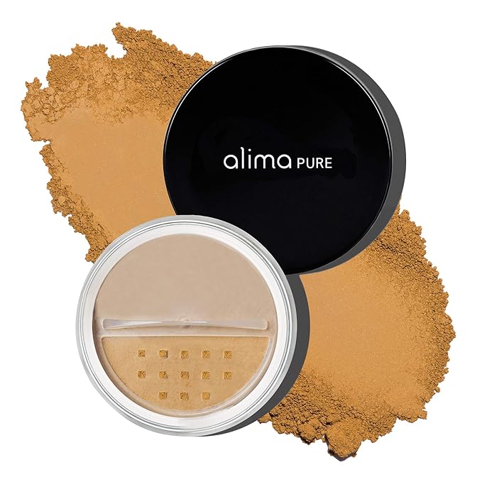 Alima Pure Matte Foundation Loose Mineral Powder Foundation Makeup, Loose Powder Makeup Oil Free Talc Free Powder, Natural Makeup Mineral Foundation Full Coverage Natural Foundation Powder .15 oz/4.5g-VivaGrace Women
