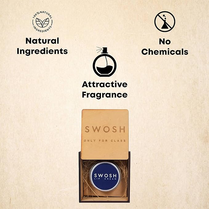 SWOSH Organic Lip Cream For Lightening & Brightening Dark Lips For Men & Women, 0.53 OUNCE with natural extract, clove oil, lavender oil, Lemon Grass oil lip Cream-VivaGrace Women