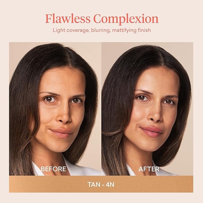 Toty by Sofia Vergara - Ilumina CC Creamy Compact SPF 50+ Mineral Broad Spectrum Sunscreen for Face - Tinted Blurring Balm SPF- Matte, Light Coverage - Water & Sweat Resistant - All Skin Types - 4N