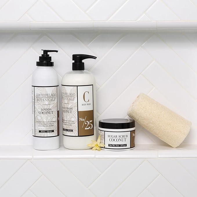 Archipelago Botanicals Coconut Moisturizer, Nourishing Coconut Body Lotion for Hydrated, Vibrant Skin, Paraben Free, Phthalate Free, 18 oz-VivaGrace Women