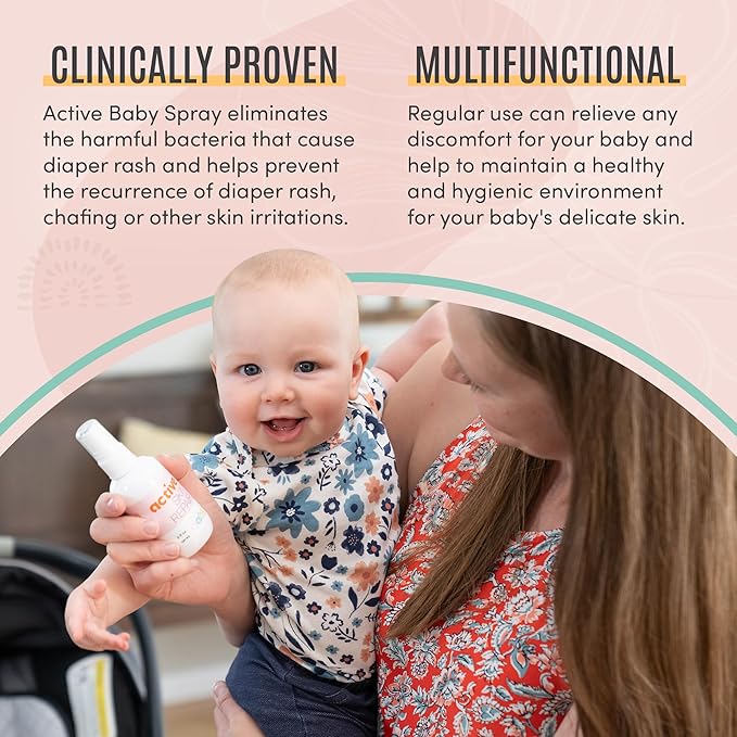 Active Skin Repair Natural, Non-Toxic, No Sting Baby Spray First Aid Safe For Use on Diaper Rash, Baby Acne, Eczema, Cuts, Wounds, Scrapes, and Other Skin Irritations (3 oz. Spray)-VivaGrace Women