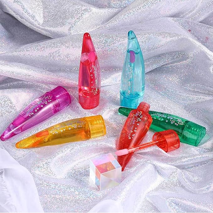 6PCS Aloe Vera Lip Gloss, Long Lasting Nutritious Lip Balm Moisturizing Aloe Vera Lip Oil for Lip Treatment and Dry Lips, Color Changing Lipstick Tinted Lip Balm Set (B)-VivaGrace Women