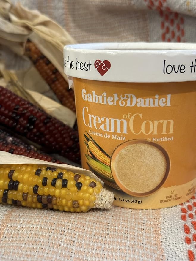 Gabriel & Daniel Gluten Free Instant Cream of Corn – Non-GMO, Pure and Wholesome Hot Cereal – Smooth & Creamy Texture with Vanilla – Microwave Cup for a Nourishing and Easy Breakfast To Go (Pack of 12)