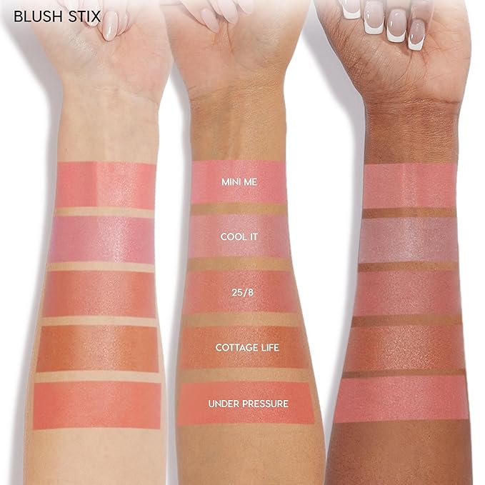 ColourPop Blush Stix - Cream Blush Stick with a Blendable, Hydrating Formula and Natural, Skin-Like Finish - Buildable Cream Blush for Cheeks, Eyes & Lips - 25/8 (0.28 oz)-VivaGrace Women