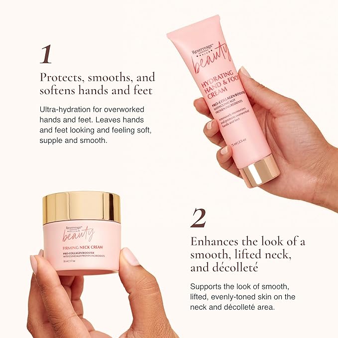 Reserveage Collagen Boosting Skincare Bundle - Includes Age-Defying Face Cream, Eye Cream, Hand & Foot Cream & Neck Cream for Women-VivaGrace Women