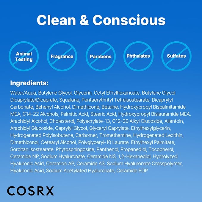 COSRX Ceramide Skin Barrier Moisturizer for Face with 7 Ceramides, Hyaluronic Acid & Panthenol for All Skin Types, 2.7 fl.oz, Korean Skin Care-VivaGrace Women