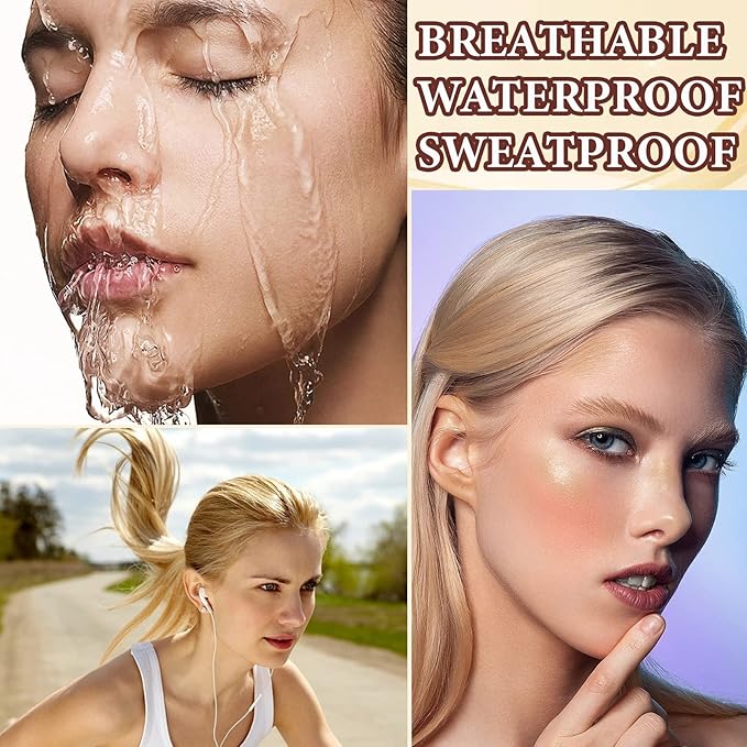 Liquid Contour Beauty Wand,Stick with Cushion Applicator,Cream Contour,Long Lasting Smoothly Moisturizng Silky Contour Stick High gloss stick-VivaGrace Women