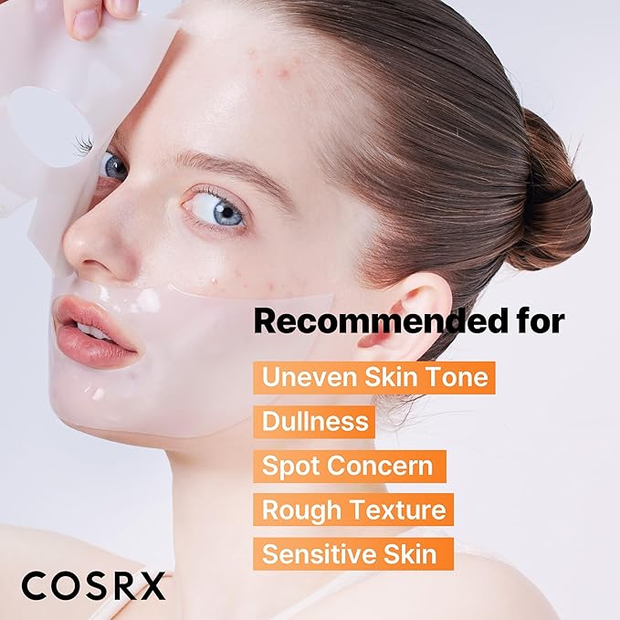 COSRX The Alpha-Arbutin Discoloration Care Hydrogel Face Masks Skincare 3 EA, Collagen Face Mask, Travel Essentials, Overnight Face Mask, Korean SkinCare-VivaGrace Women