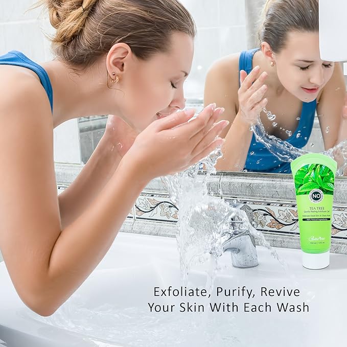 Facial Exfoliating Gel, Non-Scrub Gentle Exfoliantor for Face & Body, Exfoliates, Peels, and Removes Dead Skin Cells, Reveals Glowing, Brighter Skin, 150 ml/5 fl oz