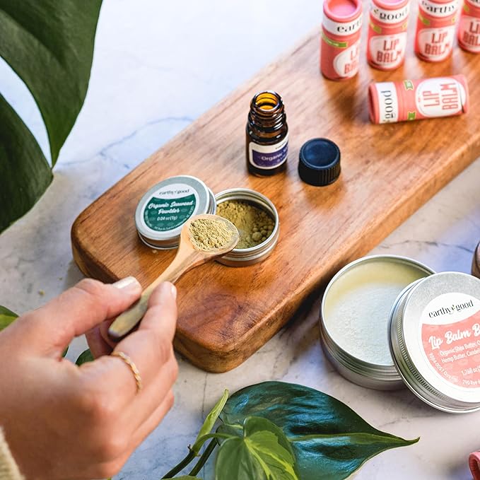 Earthy Good Organic DIY Lip Balm Making Craft Kit By Kiss Naturals-VivaGrace Women