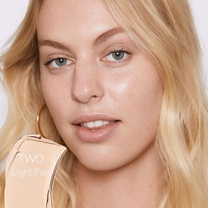 Saie Slip Tint Tinted Moisturizer with SPF 35 - Light Coverage, Glowy Skin Tint & Mineral Sunscreen for Face with Hydrating Hyaluronic Acid - Summer Makeup Essential - Shade Two (1.35 oz)-VivaGrace Women