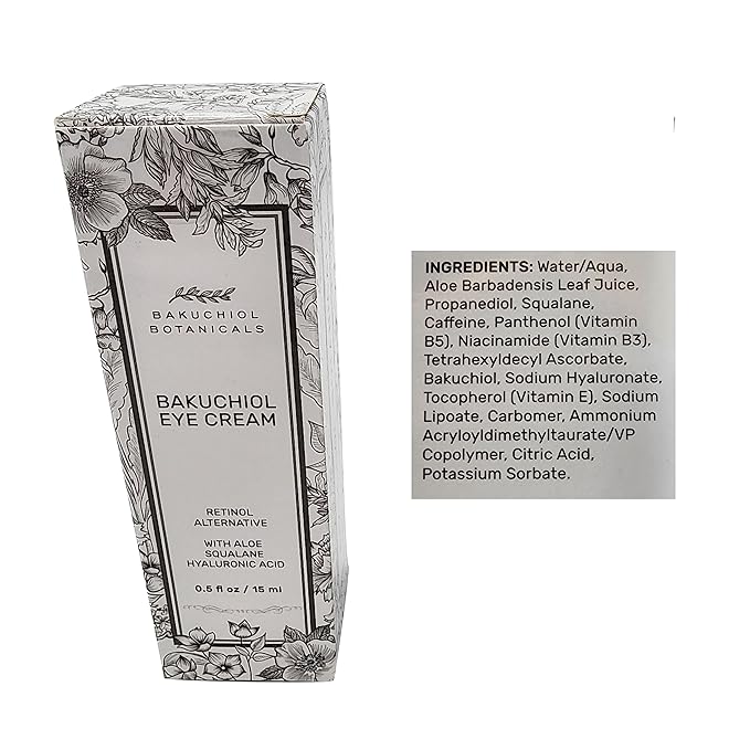 Bakuchol Botanicals Gift Set with Travel Case, Includes Face Serum, Toner & Cleanser All-in-One, Eye Cream, Moisturizer-VivaGrace Women