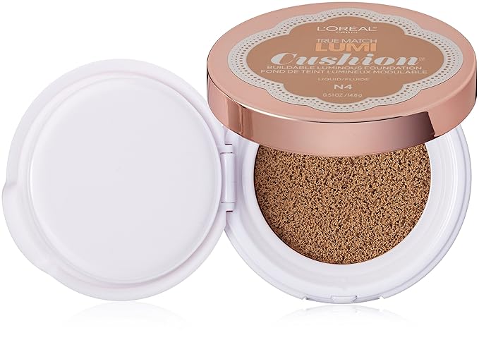 L'Oréal Paris True Match Lumi Cushion Foundation, N4 Buff Beige, 0.51 oz.-VivaGrace Women