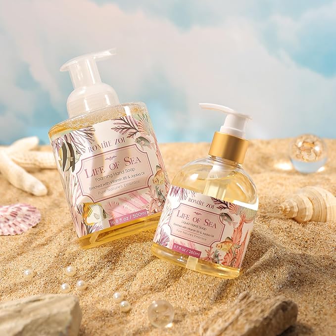 Liquid Hand Soap with Gift Box - Life of Sea - 260ml/ 8.7 fl.oz(Pack of 3)