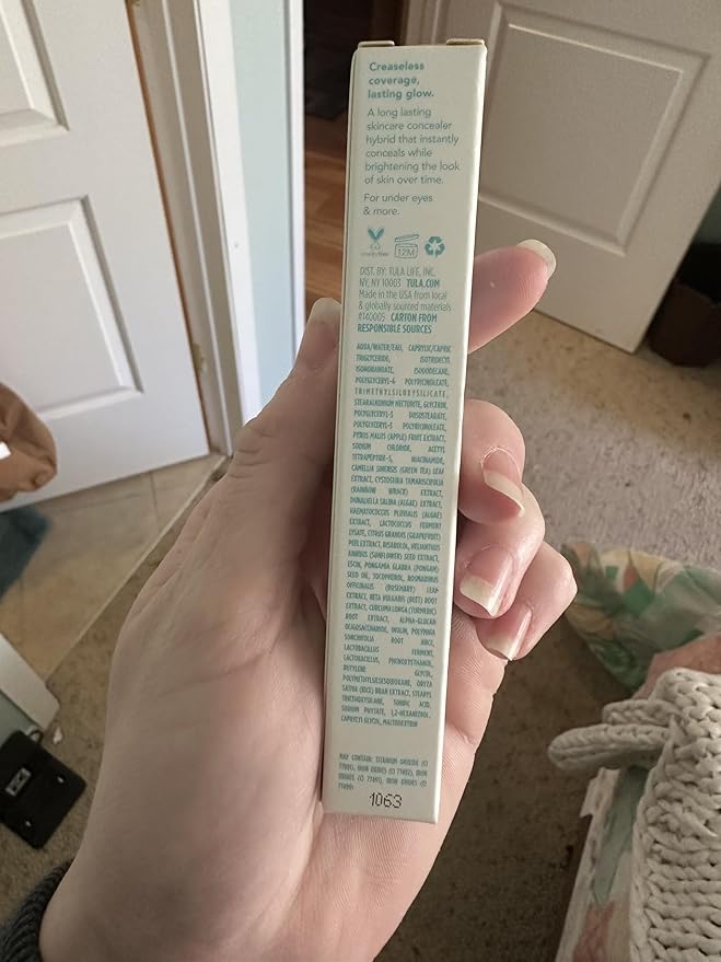 TULA Skin Care Radiant Skin Brightening Serum Concealer - Conceals Dark Circles & Discoloration, Longwearing & Crease-Resistant, Brightens the Appearance of Skin Over Time, Shade 120, 0.18 fl oz.-VivaGrace Women