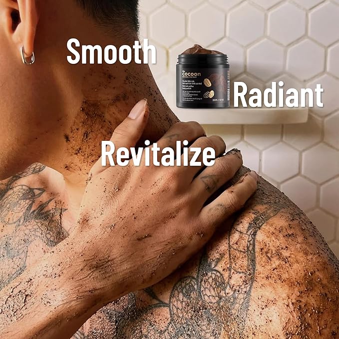 Cocoon Dak Lak Face Polish, Body Polish & Body Butter Combo. 100% Vegan Exfoliating Scrub for Smooth & Glowing Skins | Reduce Stretch Marks, Acne & Cellulite | Gift for Coffee Lovers (6.76 fl oz each)-VivaGrace Women