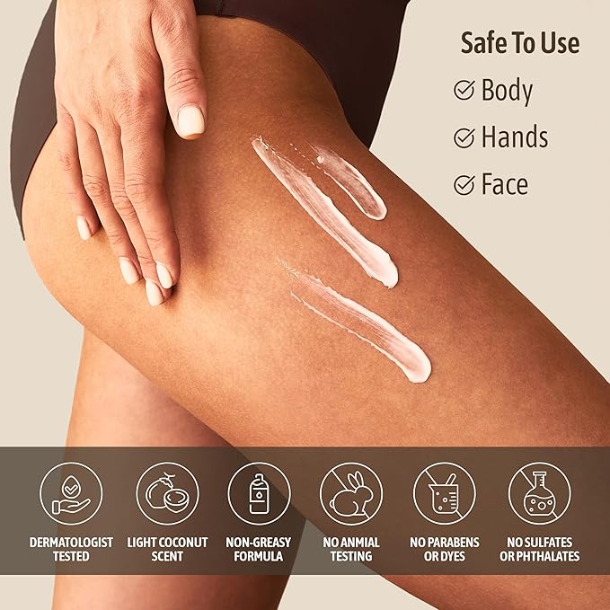 NATURE WELL Hydrate & Soften Coconut Oil Moisturizing Cream for Face, Body, & Hands, Non-Greasy, Intense Hydration & Luxurious Feel, Revives Dry & Sensitive Skin, Superfood for Your Skin, 16 Oz-VivaGrace Women